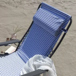 Relaxstuhl Lafuma Relaxsessel RSX, Marine -Natur Zelt Geschaft blau weiss gestreifter campingsessel lafuma rsx relaxsessel campingstuhl liegestuhl klappstuhl 1000 4 23918