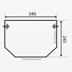 Aufblasbares Vorzelt Dometic Pop Air Pro 340 Für Eriba / Trigano -Natur Zelt Geschaft dometic aufblasbares vorzelt pop air pro 340 wohnwagenvorzelt grundflaeche masse 1000 3 23273