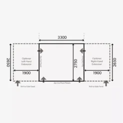 Aufblasbares Vorzelt Dometic Club Air All-Season 330 S | Ausstellungsstück -Natur Zelt Geschaft dometic club air all season 330s grundflaeche masse luftvorzelt 1000 7 25171