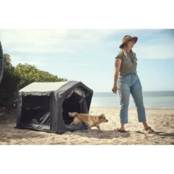 Hundezelt Outdoor Dometic K9 80 AIR -Natur Zelt Geschaft dometic k9 80 air hundebox urlaub camping freizeit aufblasbare hundehuette 1000 3 24366