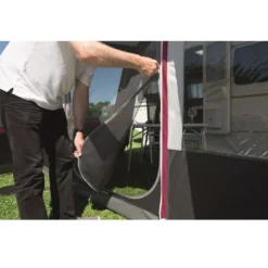 Aufblasbares Vorzelt DWT Bella Air HQ -Natur Zelt Geschaft dwt airvorzelt wohnwagenvorzelt bella air hq eingangsgaze 1000 3 14520