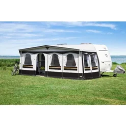 Vorzelt DWT Atelier Chalet Mit Rundumdach -Natur Zelt Geschaft dwt atelier chalet chili vordach luxus wohnwagenvorzelt 5 3731