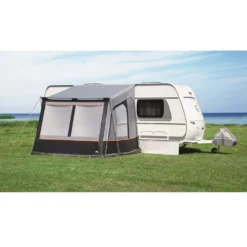 Vorzelt DWT Fortuna II -Natur Zelt Geschaft dwt teilvorzelt fortuna 2 wohnwagenvorzelt mit geschlossenen fensterklappen 1000 2 14517