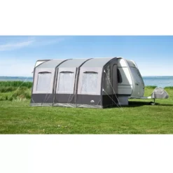 Aufblasbares Vorzelt DWT Speed Air, Grösse 2 -Natur Zelt Geschaft dwt wohnwagen vorzelt speed air groesse 2 mit geschlossenen fensterklappen 1000 2 16174