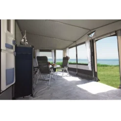 Wohnwagen-Vorzelt DWT Tango 240 -Natur Zelt Geschaft familienvorzelt dwt tango 240 grosses wohnwagenvorzelt volleingezogen innenraum 1000 8 15350