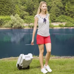 Mobiler Grauwassertank Fiamma Roll-Tank 23 W -Natur Zelt Geschaft fiamma roll tank 23 w abwassertaxi grauwassertank rollbar 1000 2 21443