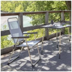 Klappstuhl Lafuma Alu Victoria, Ocean II -Natur Zelt Geschaft lafuma alu victoria garten camping strand stuhl 1000 4 24883