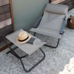 Liegestuhl Lafuma Transabed, Black -Natur Zelt Geschaft lafuma liegestuhl transabed camping klappstuhl 1000 2 22305