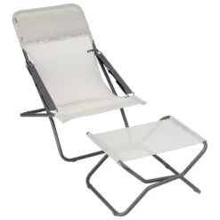 Premium-Liegestuhl Lafuma Transabed, Seigle II -Natur Zelt Geschaft lafuma transabed next liegestuhl fussstuetze seigle ii 1000 4 24886