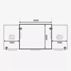 Aufblasbares Vorzelt Dometic Grande Air All-Season 390 S -Natur Zelt Geschaft luftvorzelt dometic grande air all season 390 grundflaeche masse 1000 7 21804