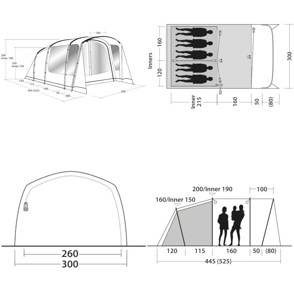 Campingzelt Outwell Ashwood 5 2 Campingzelt Outwell Ashwood 5 – Bild 2