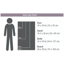 Händehandtuch PackTowl Luxe Handtuch | Hand 42x92cm | Sage -Natur Zelt Geschaft packtowl luxe handtuch groessenuebersicht face hand body beach 1000 2 24960