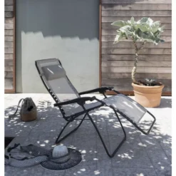 Relaxstuhl Lafuma RSXA Clip, Terre -Natur Zelt Geschaft relaxsessel lafuma rsxa clip batyline iso terre relaxstuhl campingstuhl klappbarer grauer liegestuhl 000 2 23927