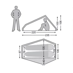 Trekkingzelt Nordisk Telemark 2 LW, Forest Green -Natur Zelt Geschaft trekkingzelt nordisk telemark 2 lw forest green groesse 2 7808